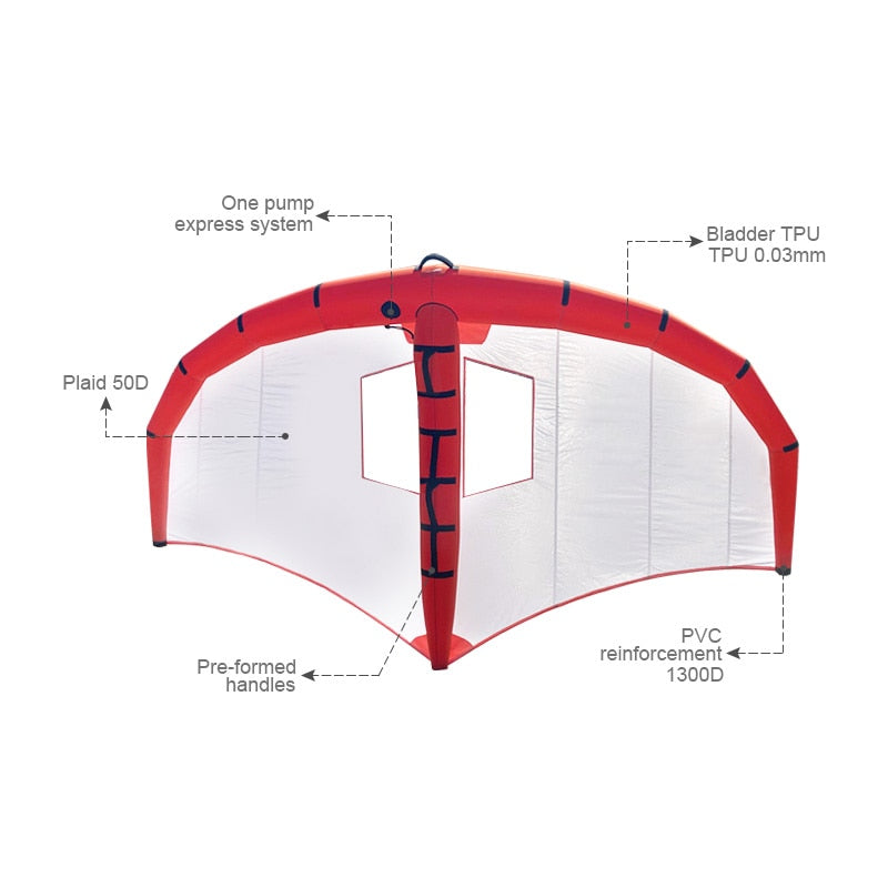 Handheld Wing Foil Wingsurf SUP Windsurfing Wingboard Inflatable Kitesurf 5M