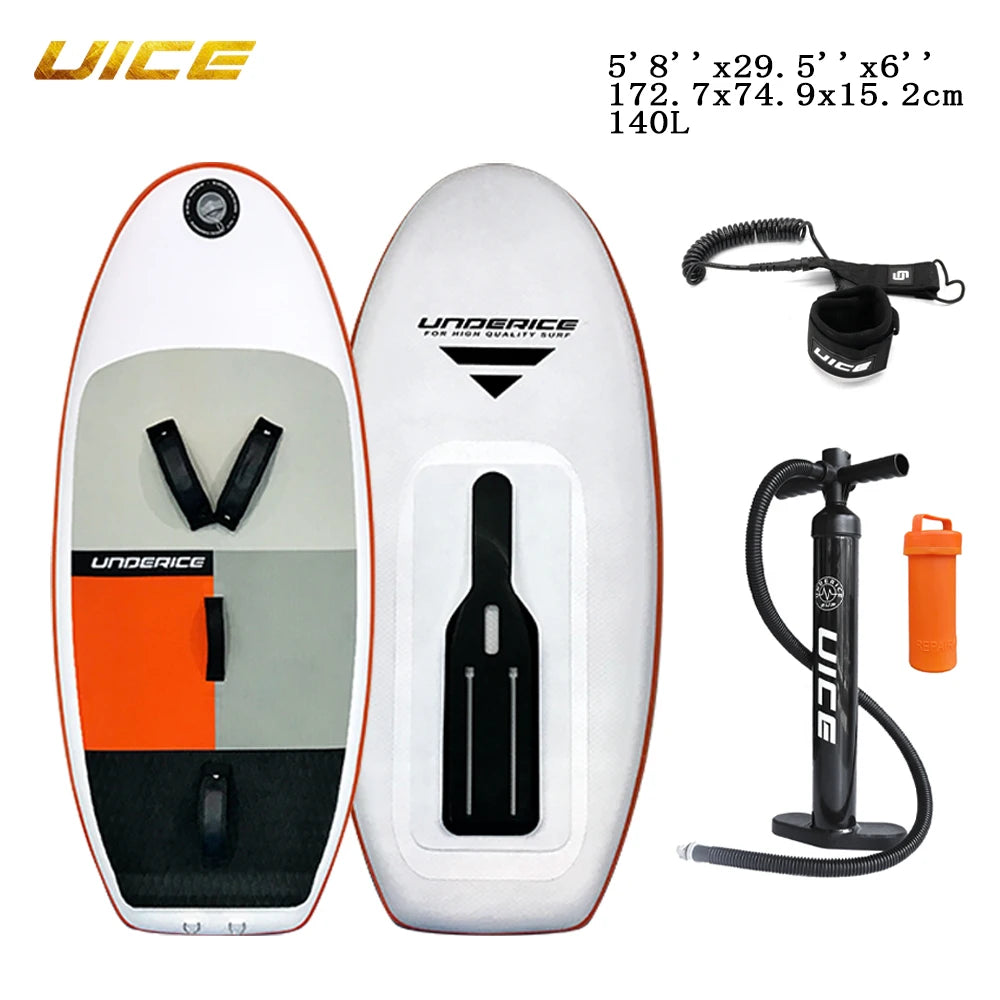 UICE Wingfoil Foil Board Inflatable Surfboard 105/140L With Carbon Plate Wing Surfing