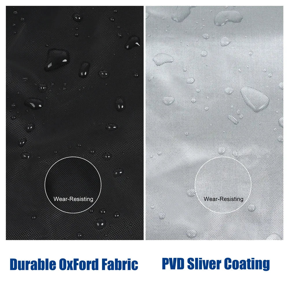 Outboard Motor Cover 420D Waterproof Boat Motor Cover 0-350HP UV-Proof Black boat marine engine cover for Boat motors