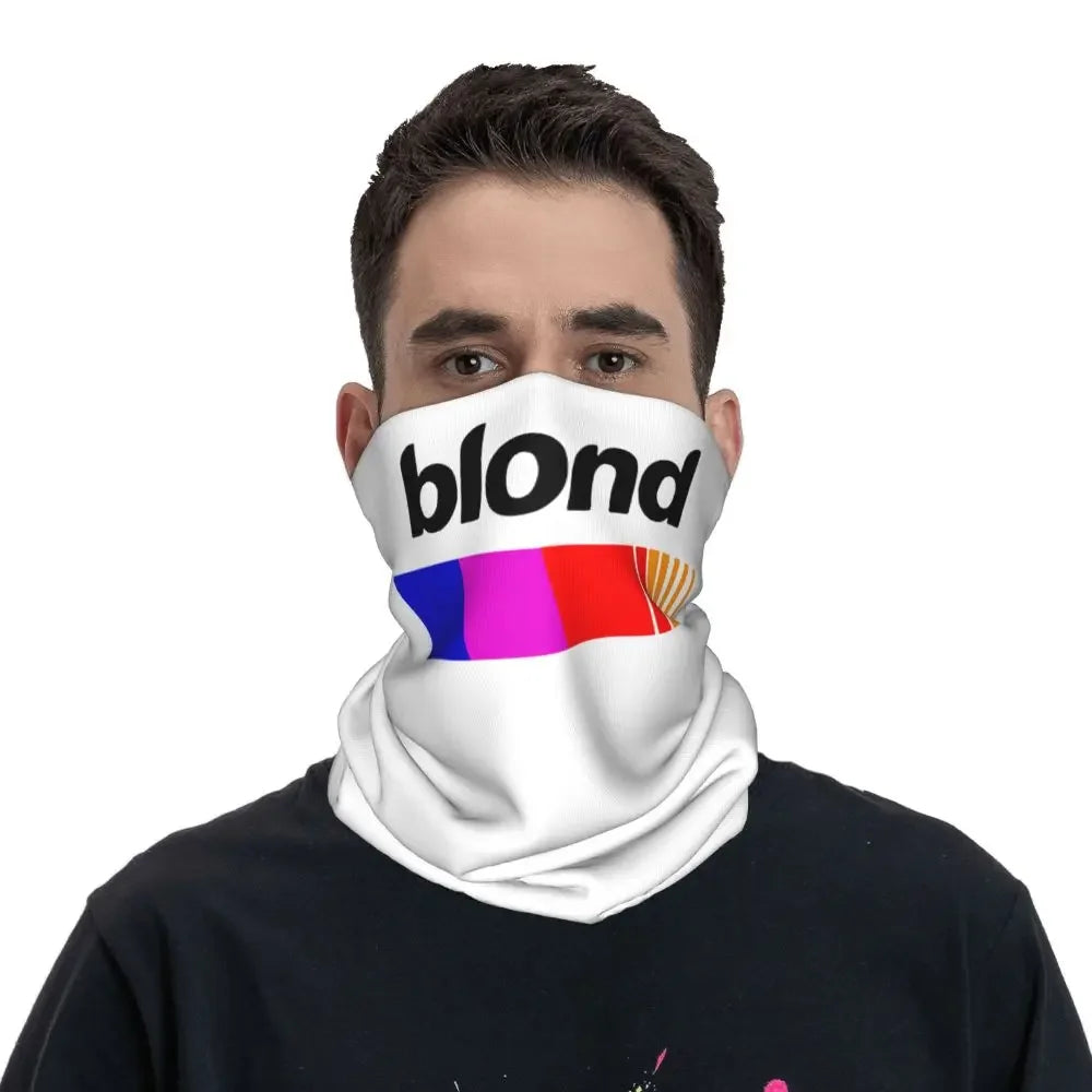 Blond Frank Bandana Neck Cover Printed Pop Music Singer Balaclavas Face Mask Scarf Warm Headwear Outdoor Sports Adult Winter