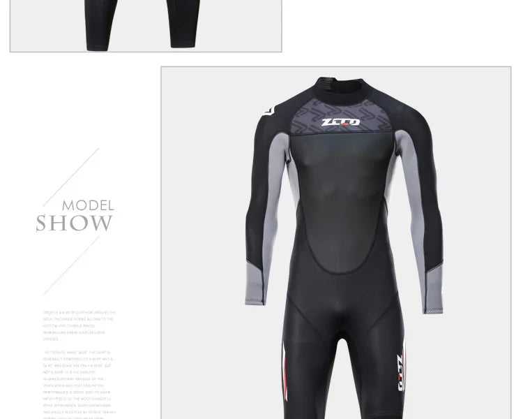 Wetsuit Men Women 3mm Neopreno Surf Suit Kitesurf Winter Swimwear Roupa De Mergulho Swimsuits Rash Guards Scuba Diving Suit