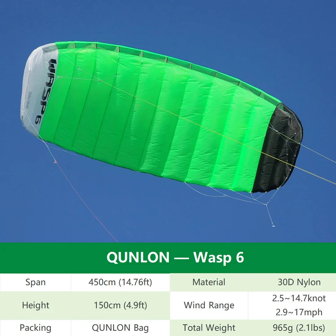 9KM 3.6m~4.5m 4 Line Power Kite Professional Parafoil Traction Kite with Bar Kitesurfing Equipment for TURNING JUMPING