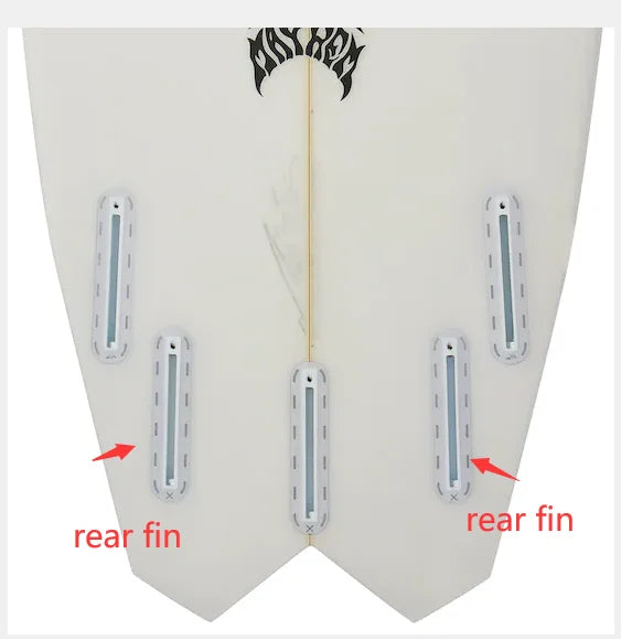 Clear/Gray upsurf future surfboard fins Surf TWIN FIN Single Tabs Fins quad Twin fin+GX rear fin（Foil: 0/50）Set Sell quillas