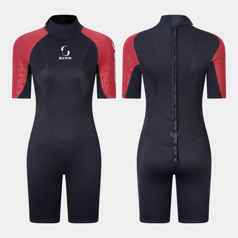 3MM Men Neoprene Wetsuit Scuba Diving Windsurf Hunting Surf Swimwear Underwater Fishing Swimming Short Sleeve Wetsuit Kitesurf