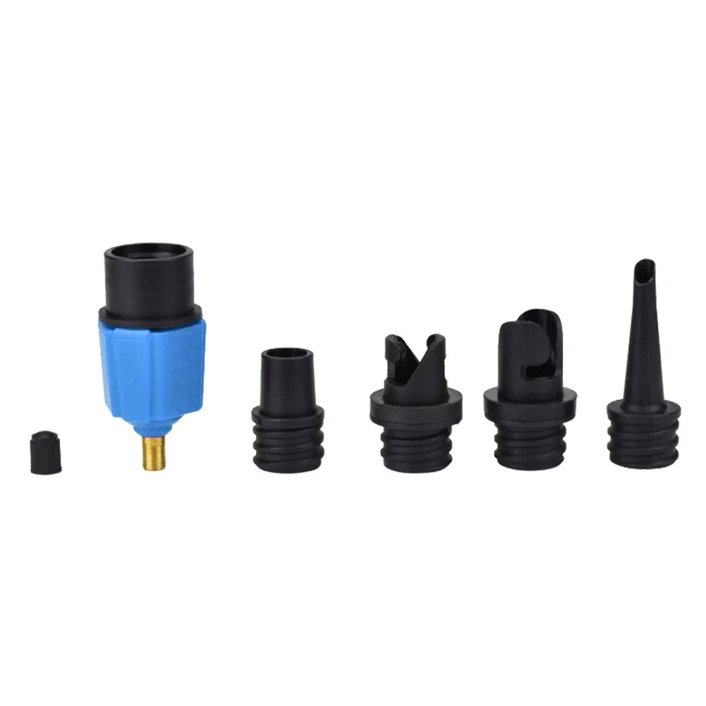 Air Valve Adaptor for SUP Board Inflatable Paddle Rubber Boat Kayak Air Valve Adaptor Tire Compressor Converter with Nozzle