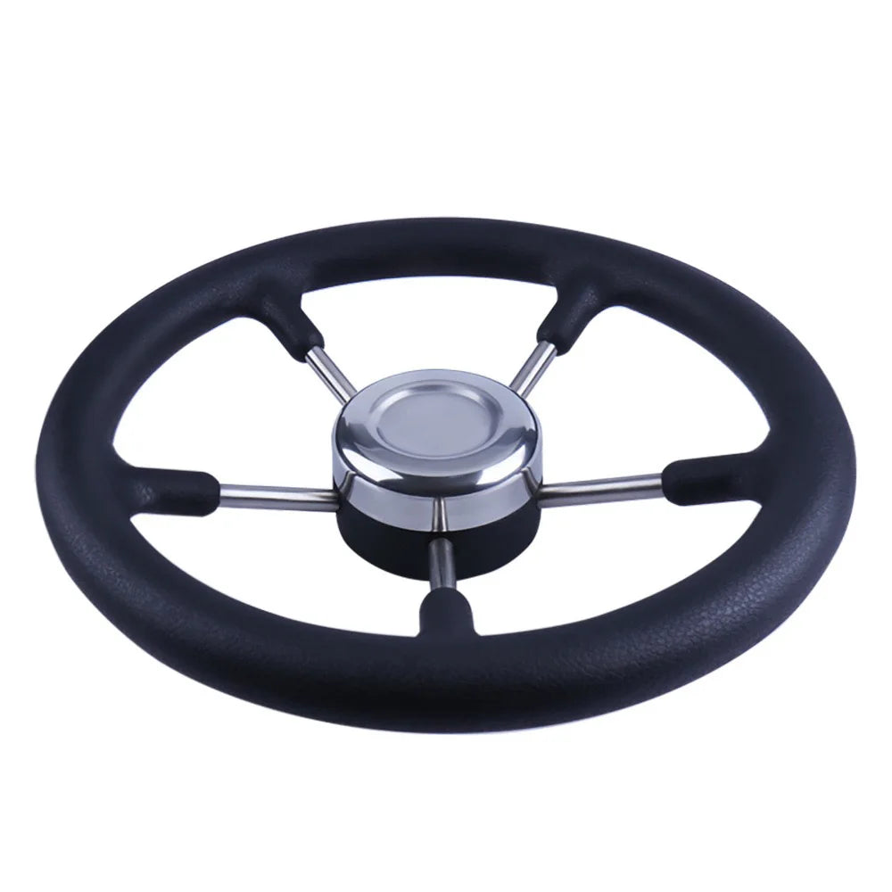 Stainless Steel Marine Steering Wheel with Non-Slip Foam Grip - Boat Yacht Steering System Part, Wholesale Marine Hardware