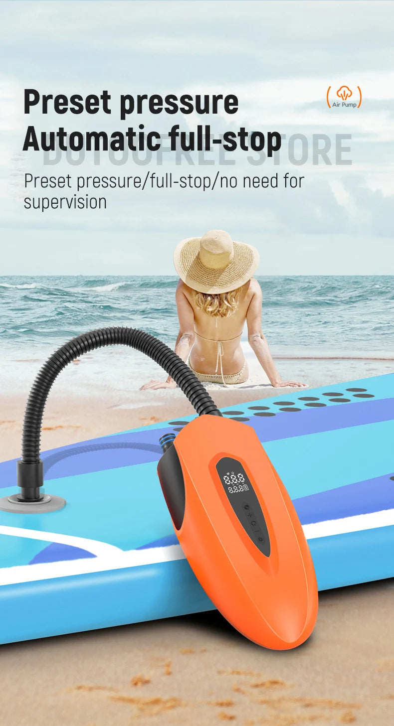 Wireless Electric Air Pump for SUP High Volume Portable Inflator Dual Function Boat Air Compressor Boat Inflatable Pump