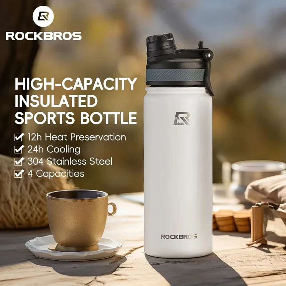 Stainless Steel Insulated Water BottleSports Insulated Water BottleLeak-proof and BPA-freeReusable Suitable for Cycling Running