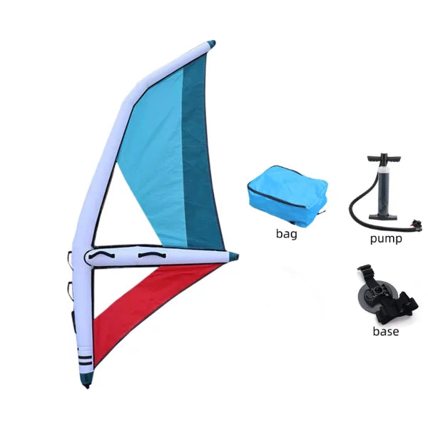 【Hot】Inflatable Windsurf Sail & Surfboard Wing Paddle Board, Kitesurfing Wind Surfing Water Sports Gear