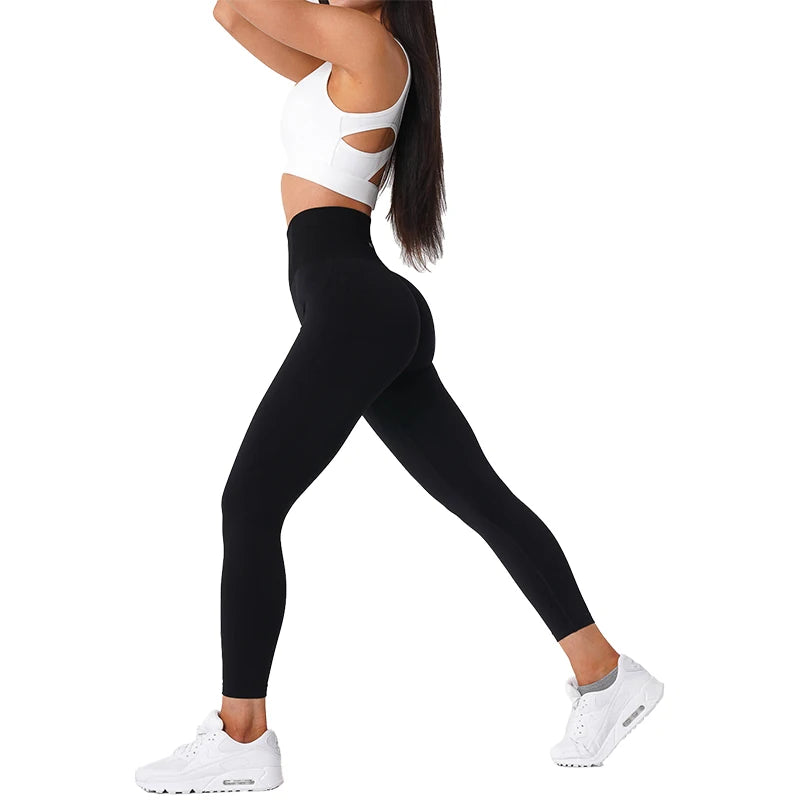 NVGTN Sólida Sem Costura Leggings Mulheres Calças Justas de Treino Macio Roupas de Fitness Calças de Yoga Cintura Alta Desgaste de Ginásio Spandex Leggings