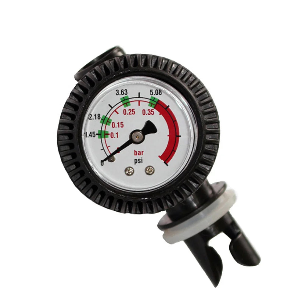 Medidor de pressão de ar 0-5.08 psi barômetro para caiaque barco inflável jangada sup