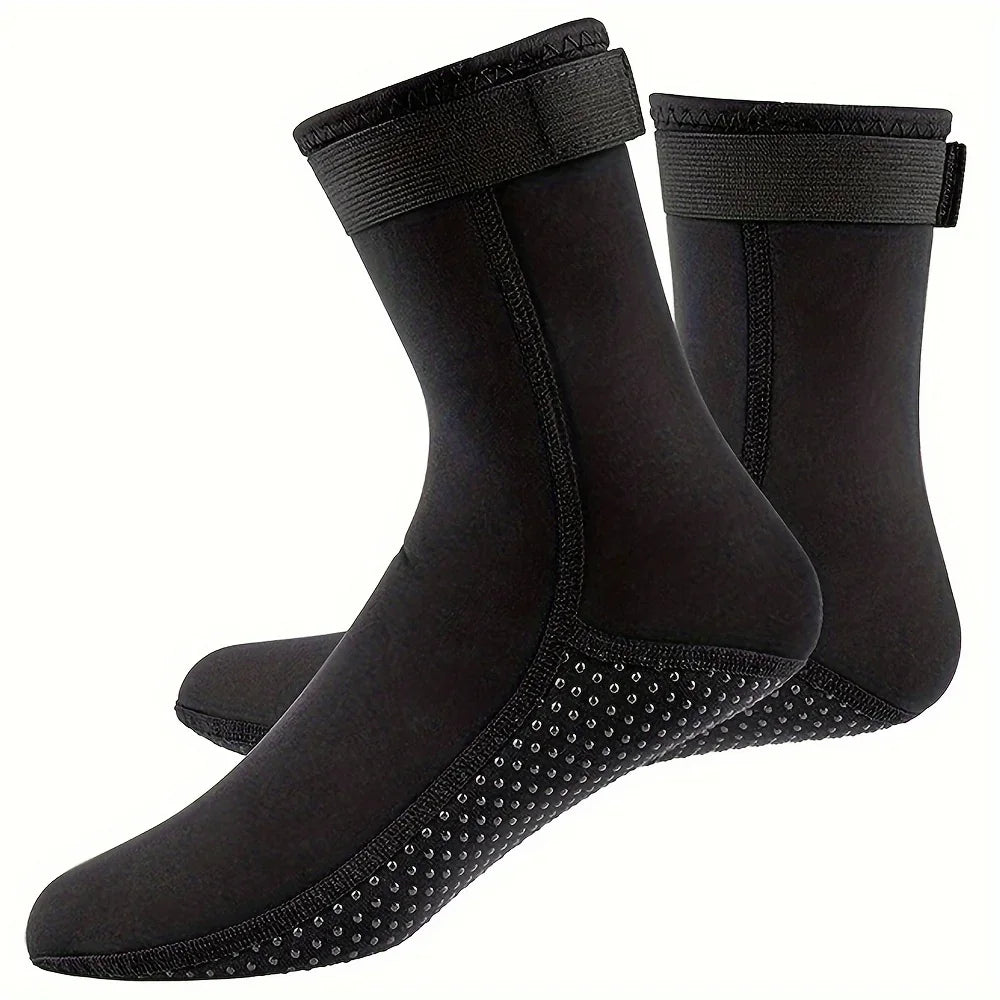 3mm Neoprene Socks 3mm Wetsuit Shoes Non-slip Surf Swimming Fins Socks Elasticity Beach Boots Warm Socks for Snorkeling Diving