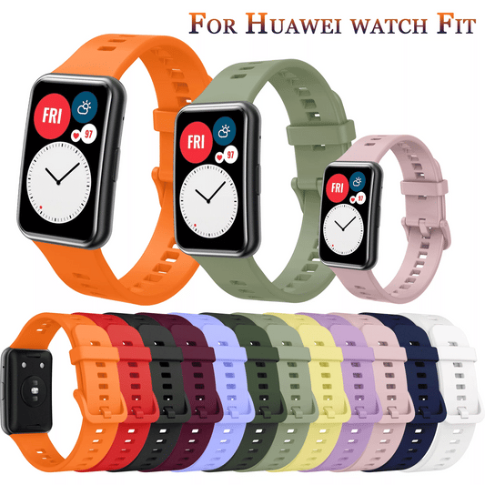 Banda de silicone para huawei relógio ajuste cinta acessórios smartwatch substituição pulseira de pulso correa huawei relógio ajuste 2021 cinta