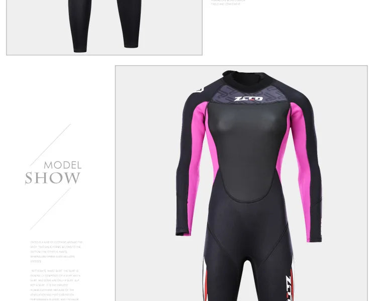 Wetsuit Men Women 3mm Neopreno Surf Suit Kitesurf Winter Swimwear Roupa De Mergulho Swimsuits Rash Guards Scuba Diving Suit