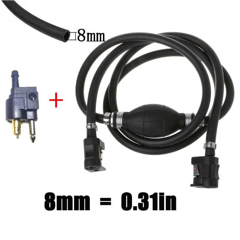 MZTI - Boat Outboard Fuel Hose Fitting Hand Pump - Compatible For Yamaha For Parsun For  Hangkai Fuel Tank Connectors