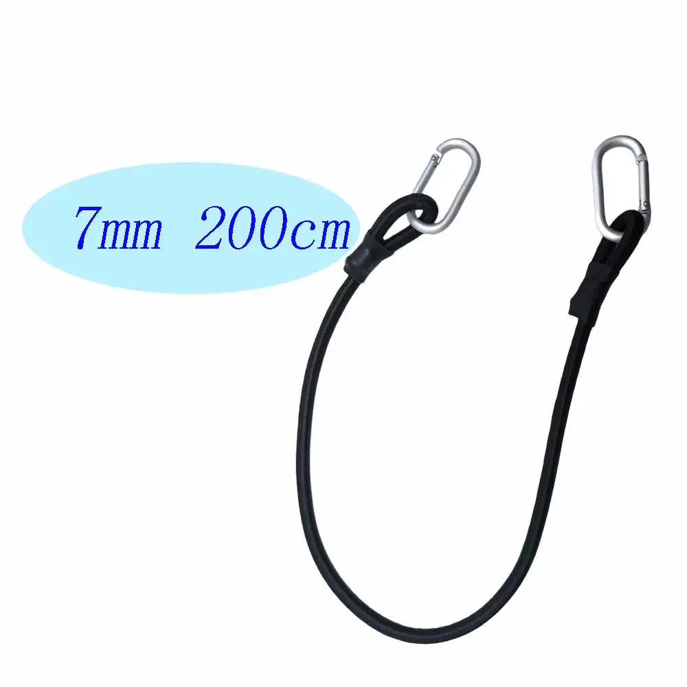 2pc Heavy Duty Bungee Shock Cord Tie Down Straps with Snap Hooks for Camping Tents Kayaks Boat Trailer Fishing Gear Organization