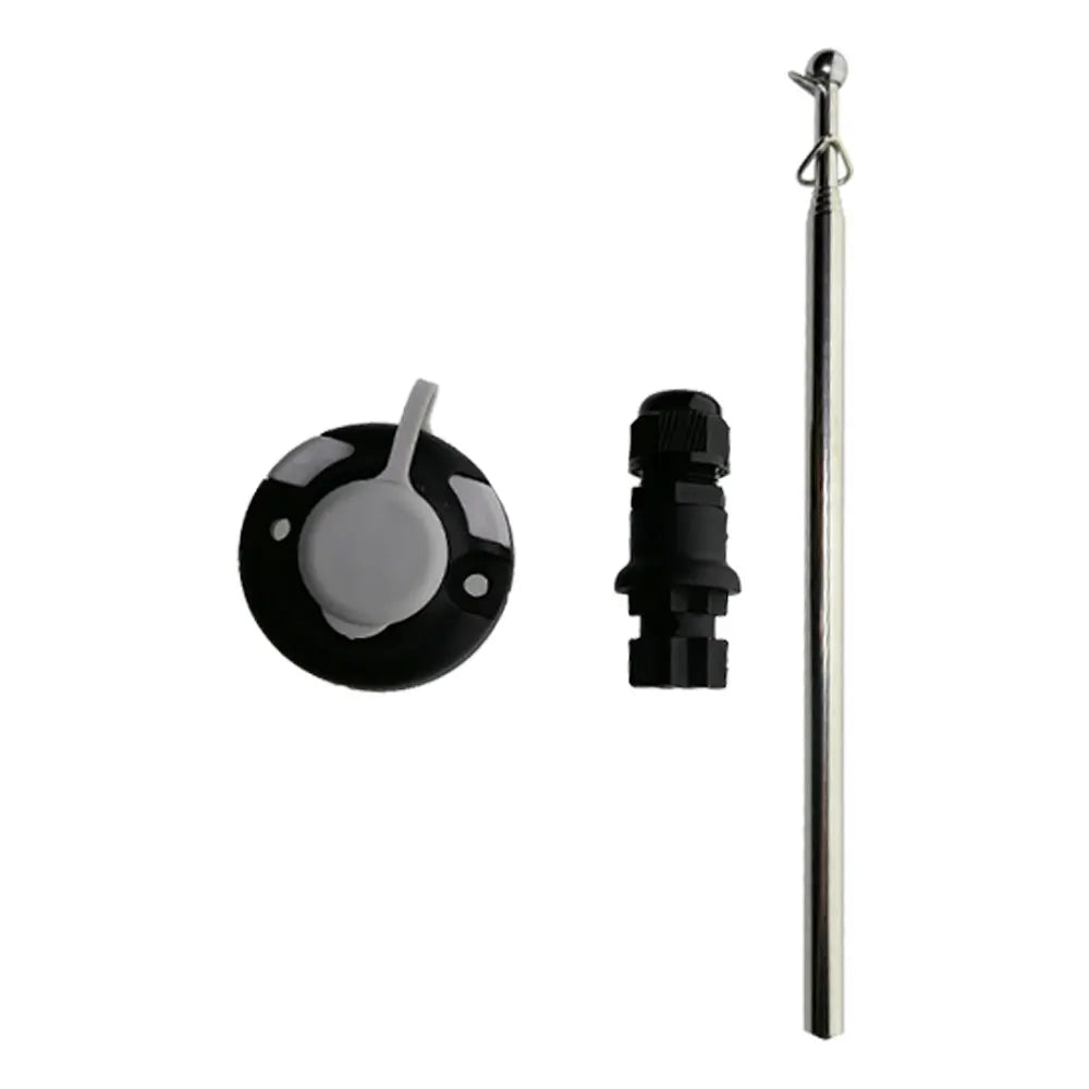 Stainless Steel Kayak Canoe Flag Pole Yacht Dinghy Kayak Deck Mount Flag Pole Lock Socket