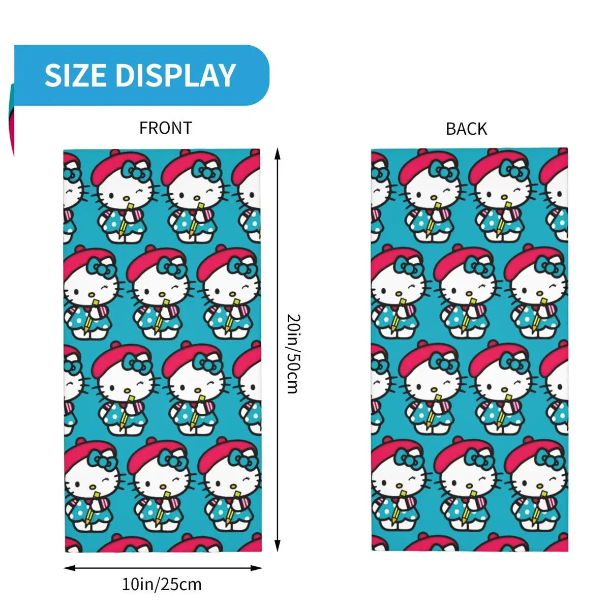 Outdoor Sports Balaclava Hello Kitty Cycling Mask Breathable Tactical Fashion Punk Hiking Camping Sun Protection Neck Gaiter