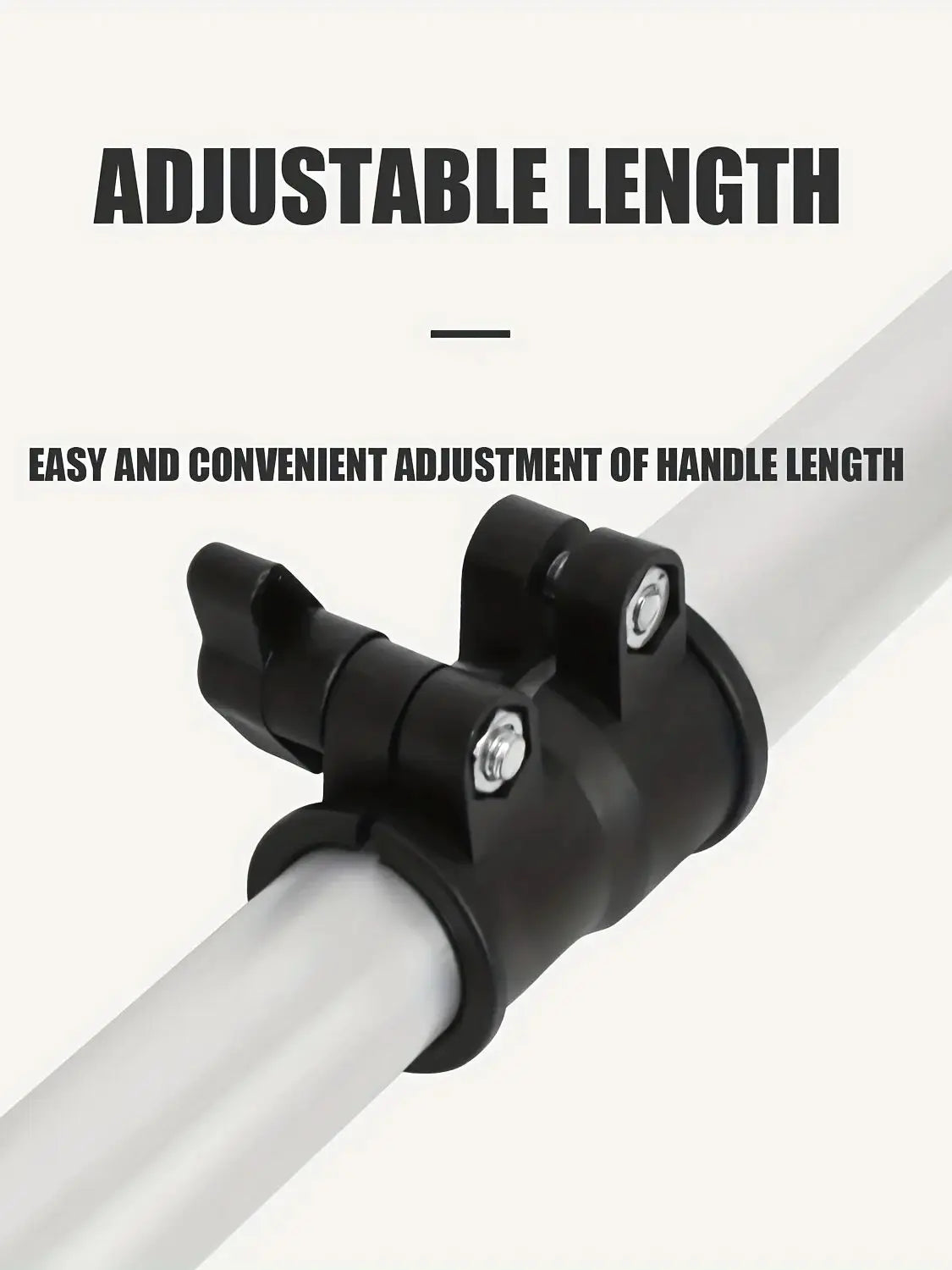KOETSU Outboard Motor Extended Aluminum Alloy Joystick Tiller Extension Handle Black Handle