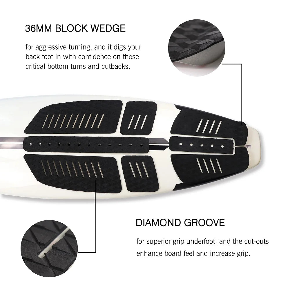 Promotional SUP Board Surf Traction Pad Surf Deck Pad Surf Grip EVA For Surfboard Longboard Paddle Board Combination Pad