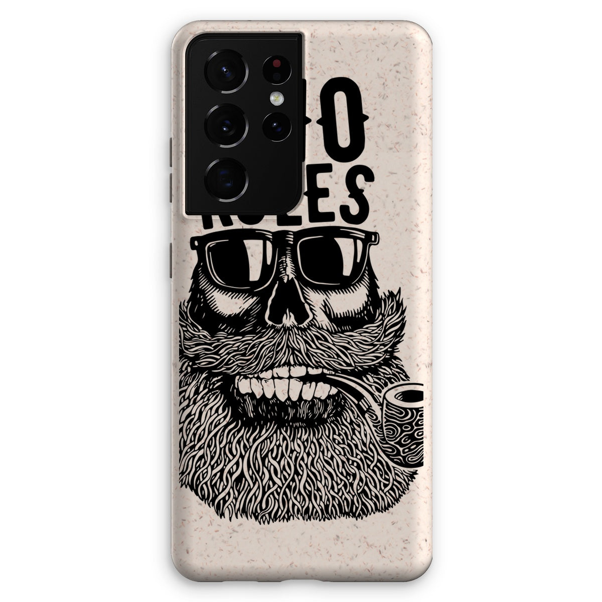 AQUA B&W - 04 - No Rules - Eco Phone Case