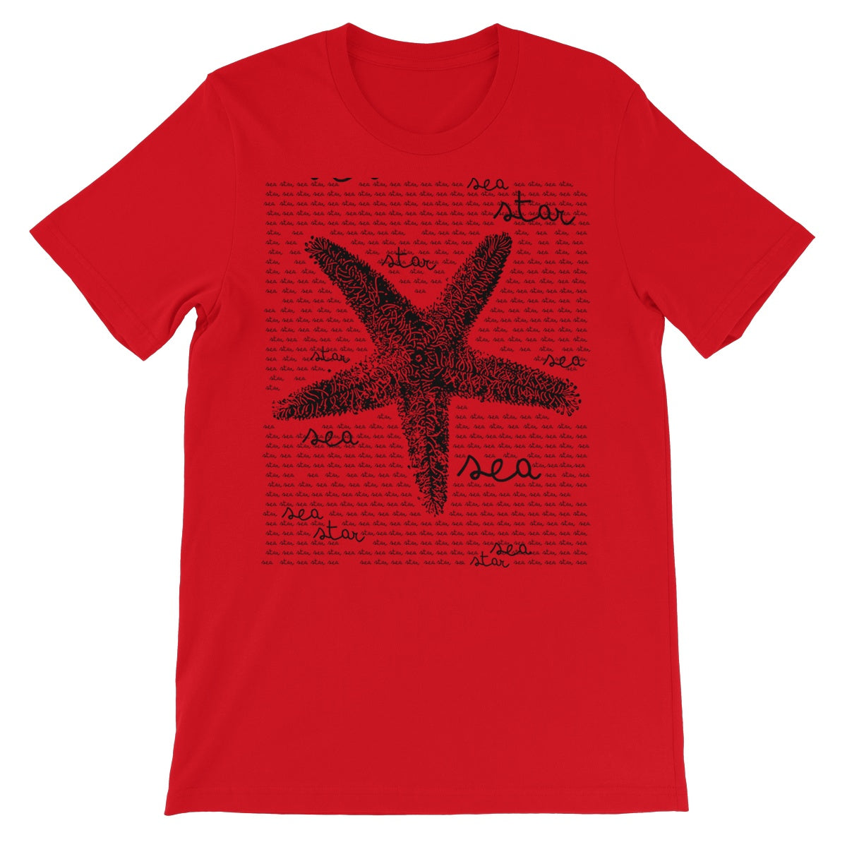 AQUA B&W - 08 - Sea Star - Unisex Fine Jersey T-Shirt