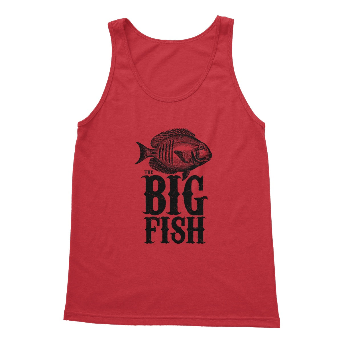 AQUA B&W - 01 -Big Fish - Softstyle Tank Top