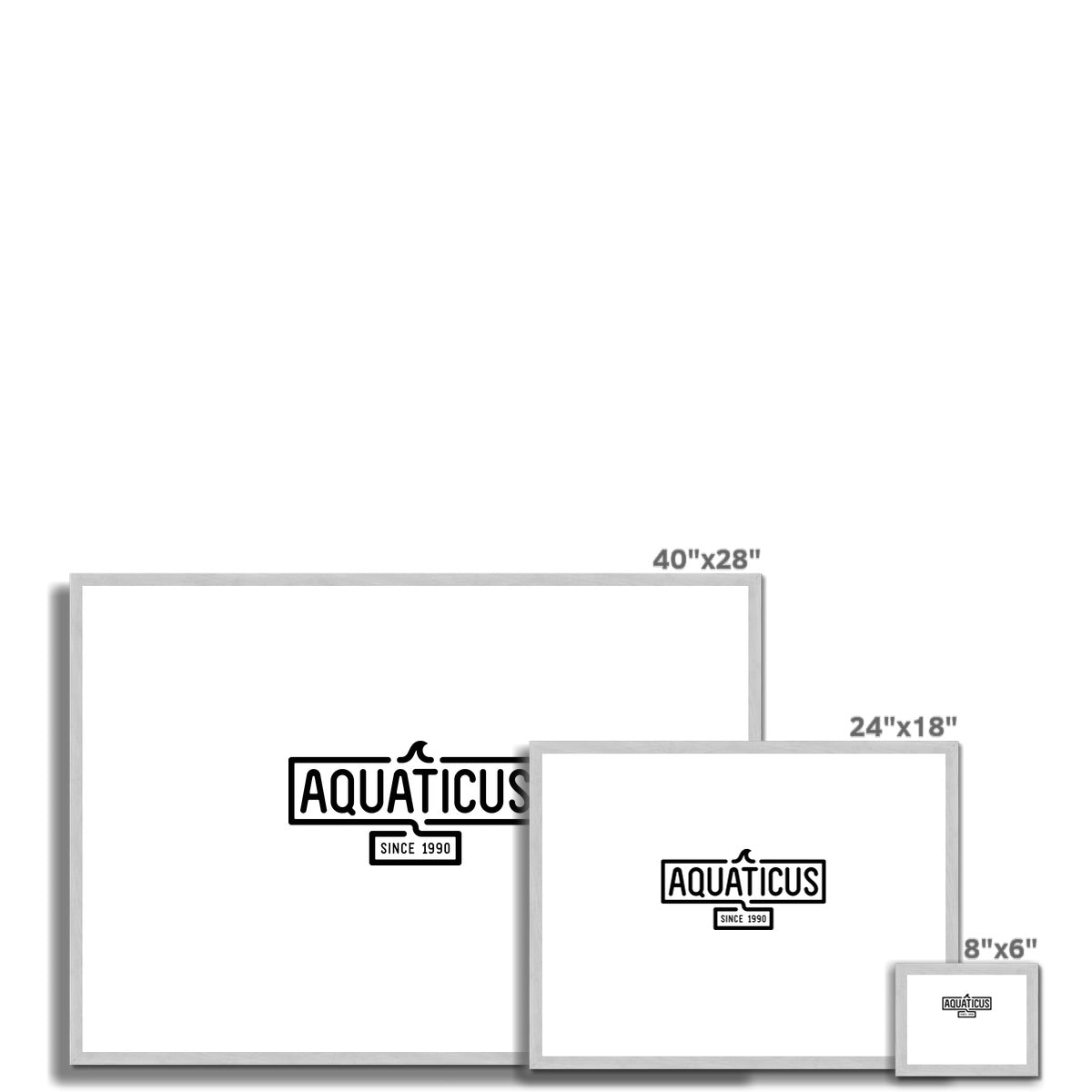 AQUA - 01 - Aquaticus - Antiker gerahmter Druck