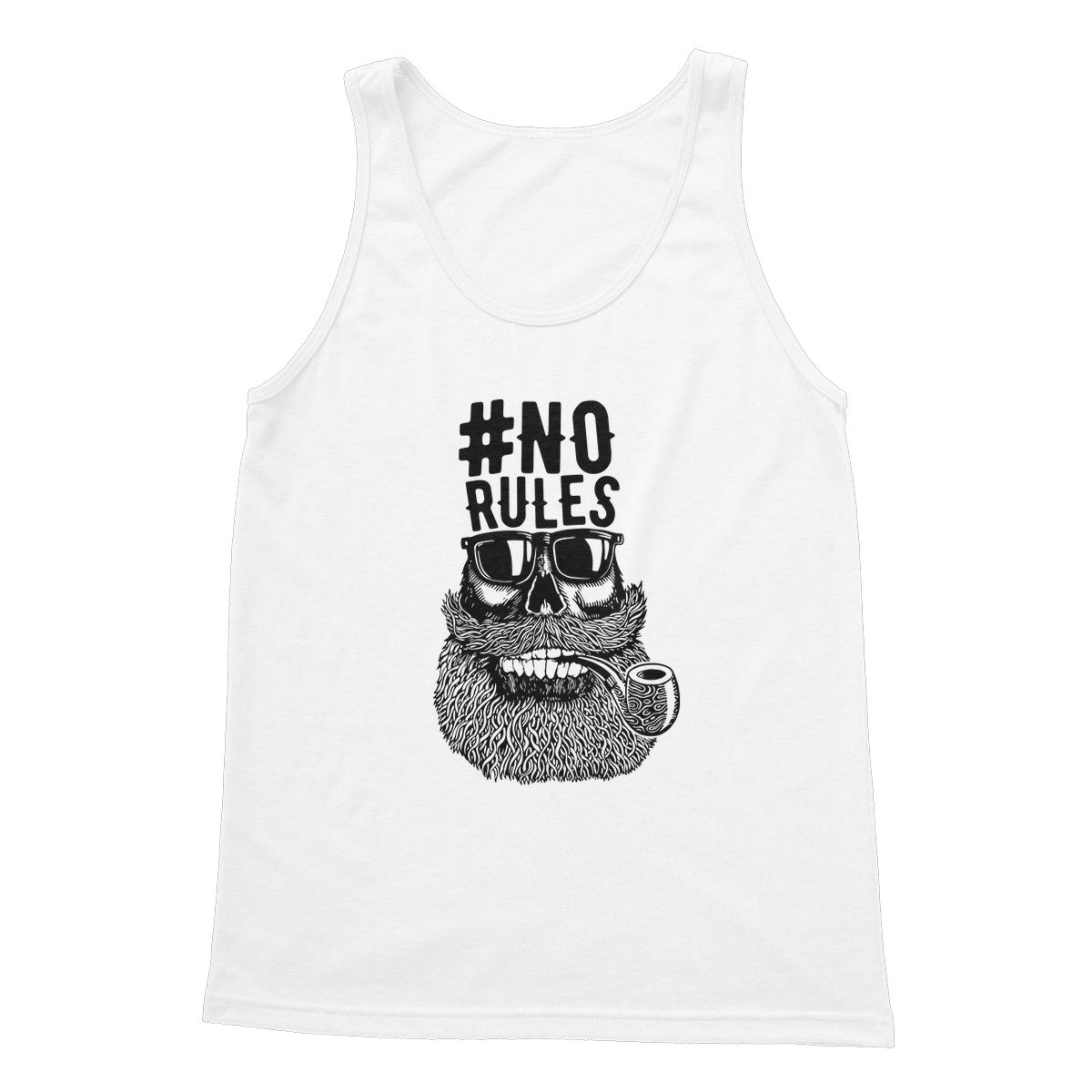 AQUA B&W - 04 - No Rules - Softstyle Tank Top