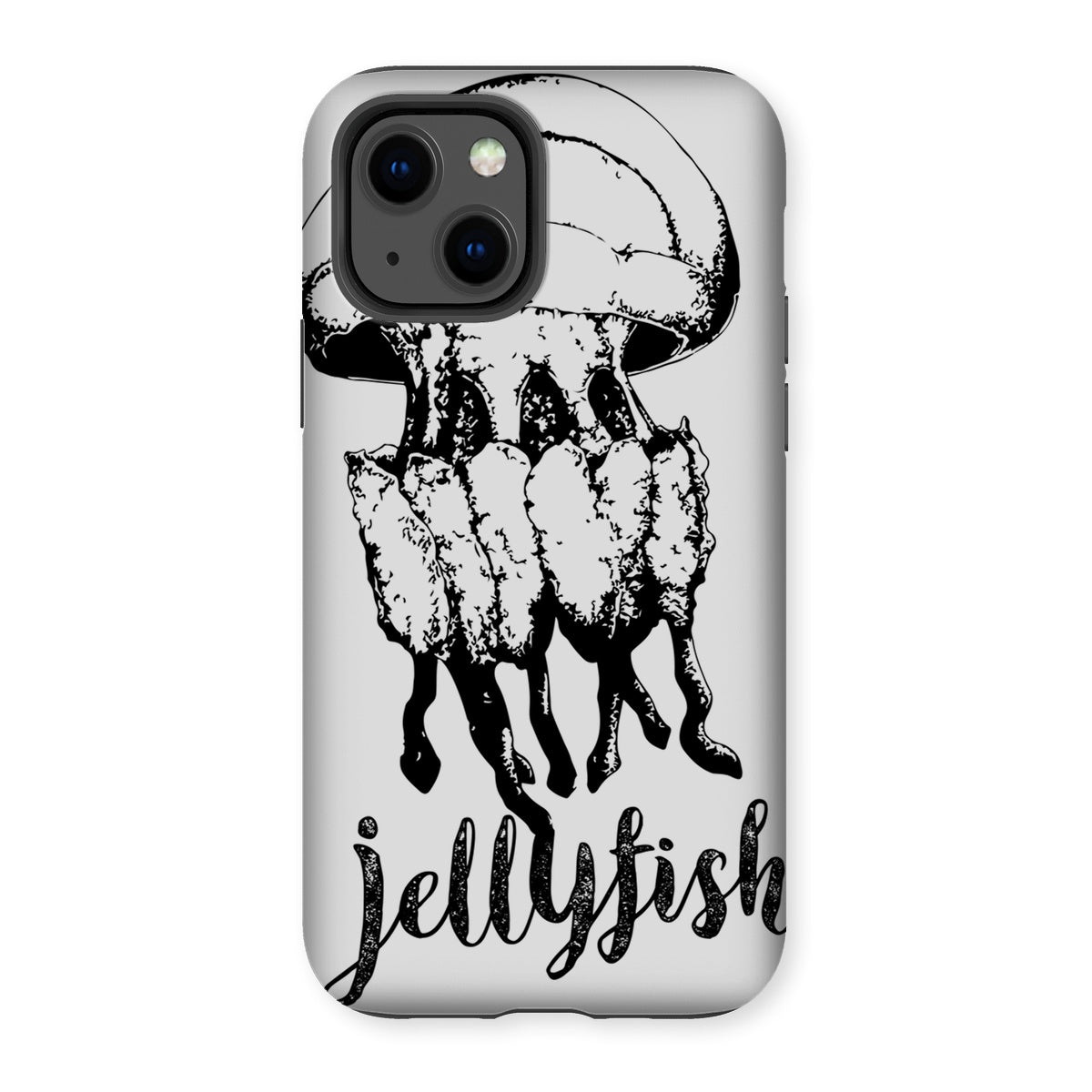 AQUA B&W - 02 - Jellyfish - Tough Phone Case