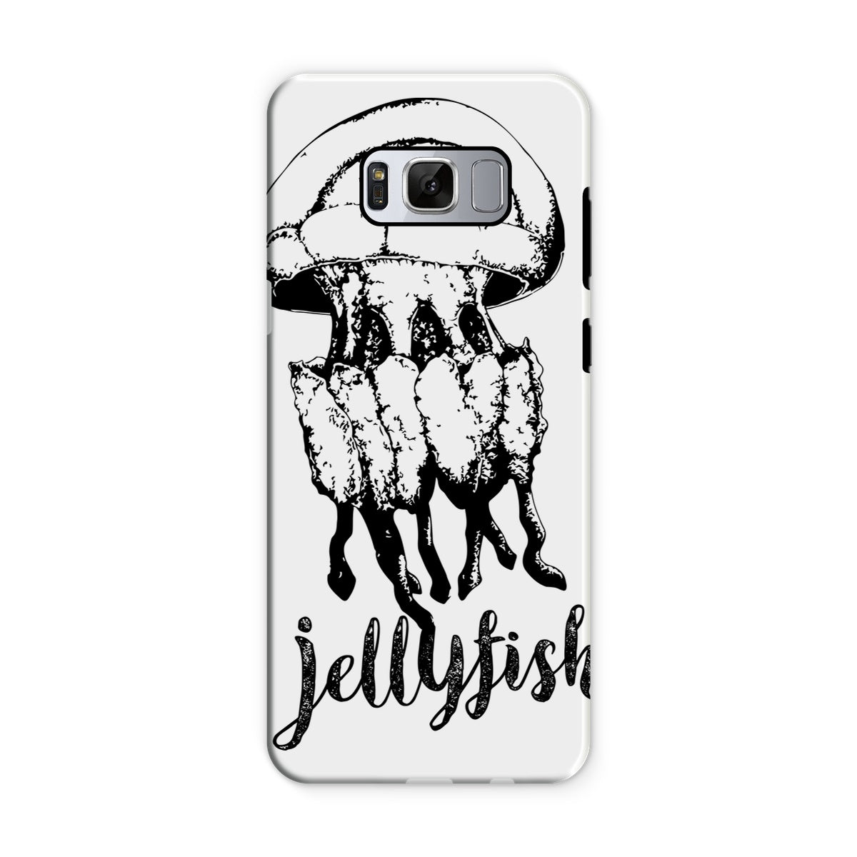 AQUA B&W - 02 - Jellyfish - Tough Phone Case