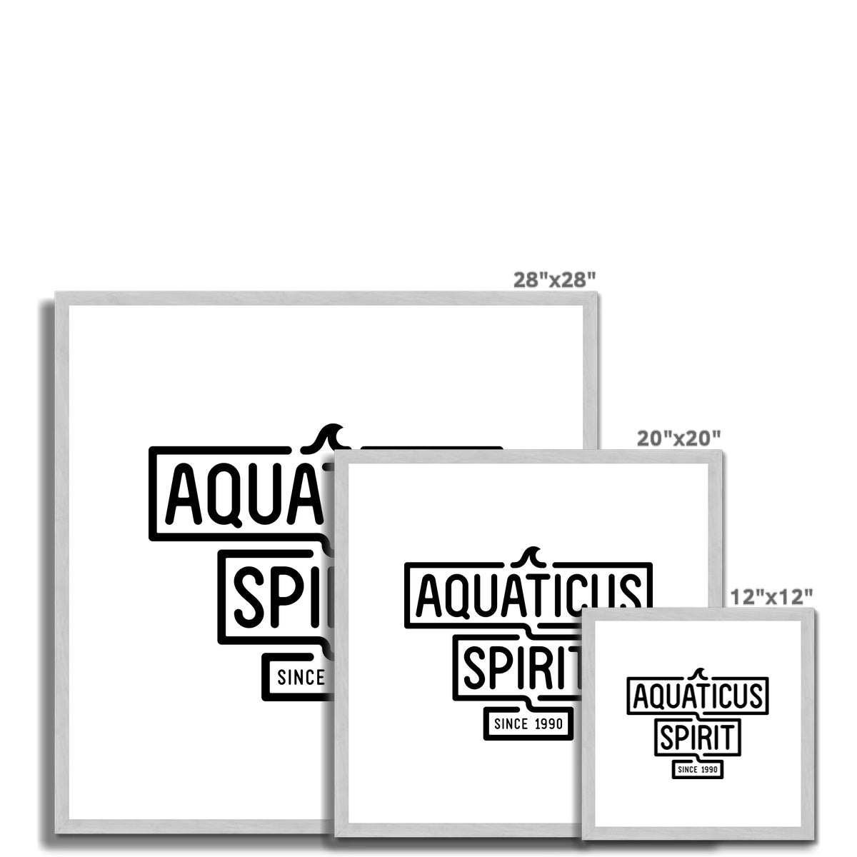 AQUA - 02 - Aquaticus Spirit - Antiker gerahmter Druck