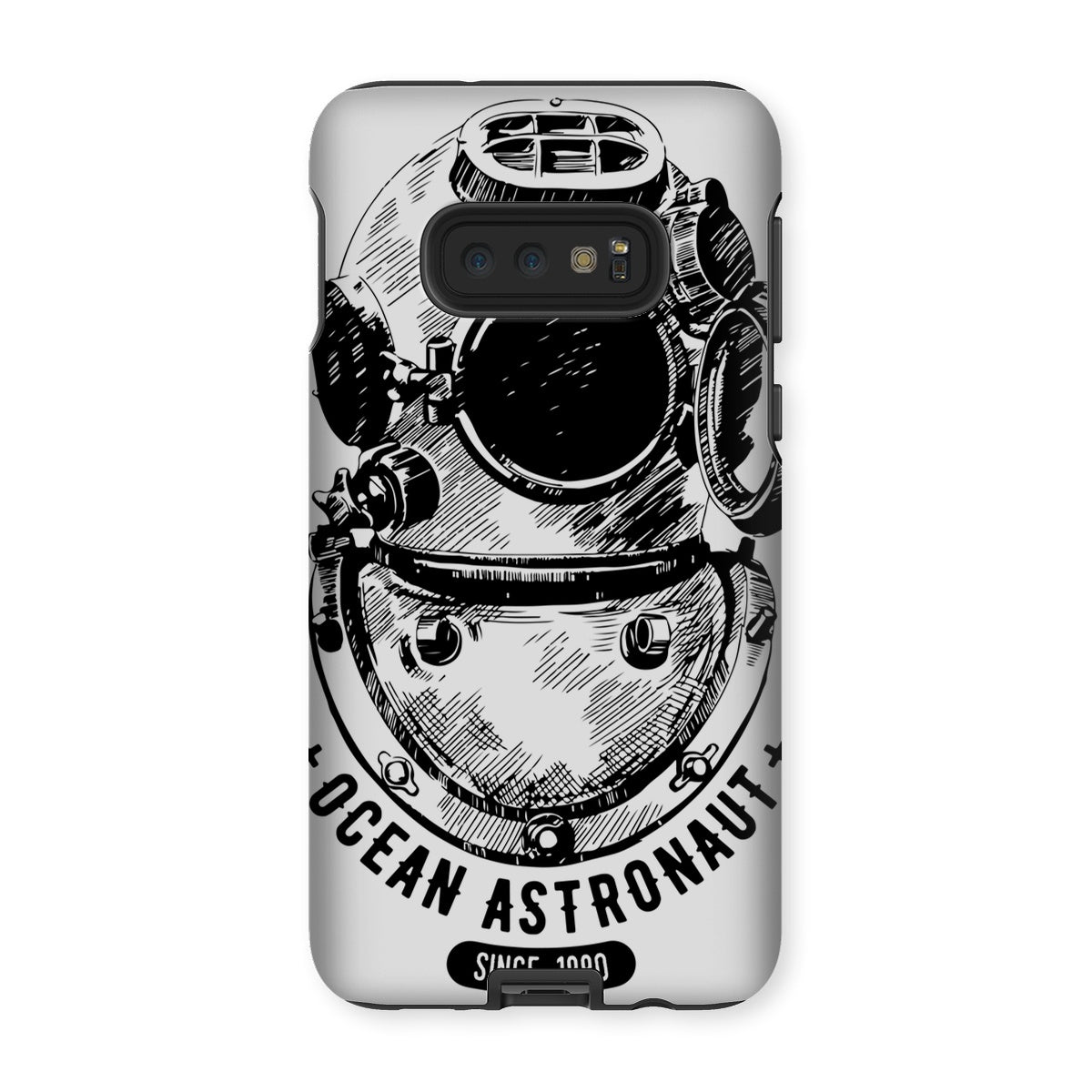 AQUA B&W - 05 - Ocean astronaut - Tough Phone Case