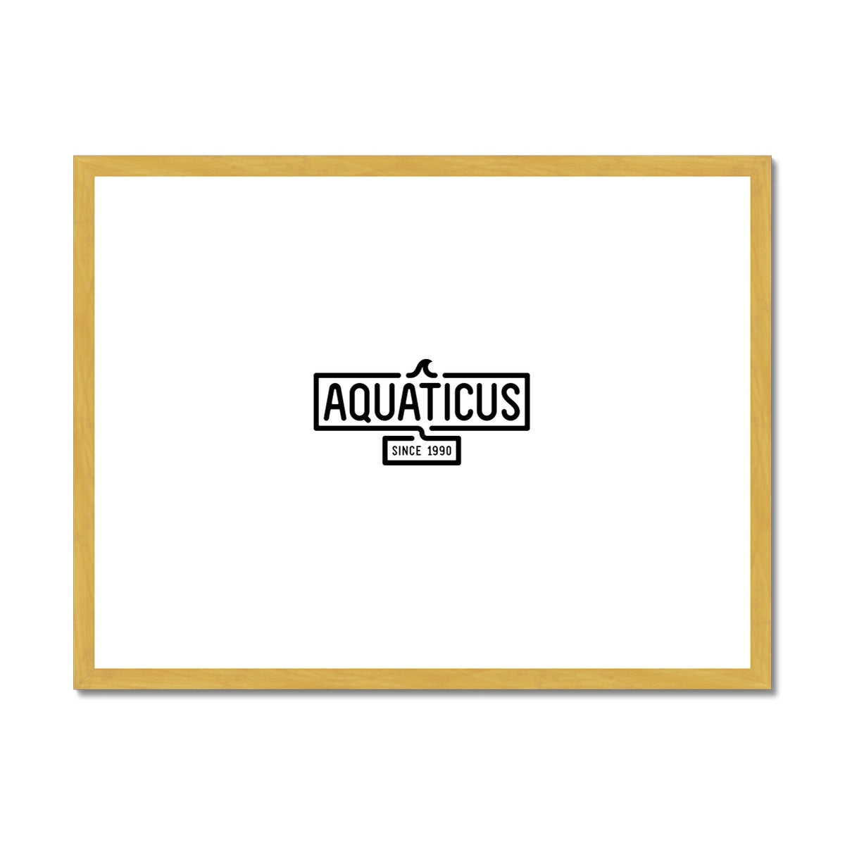 AQUA - 01 - Aquaticus - Antiker gerahmter und montierter Druck