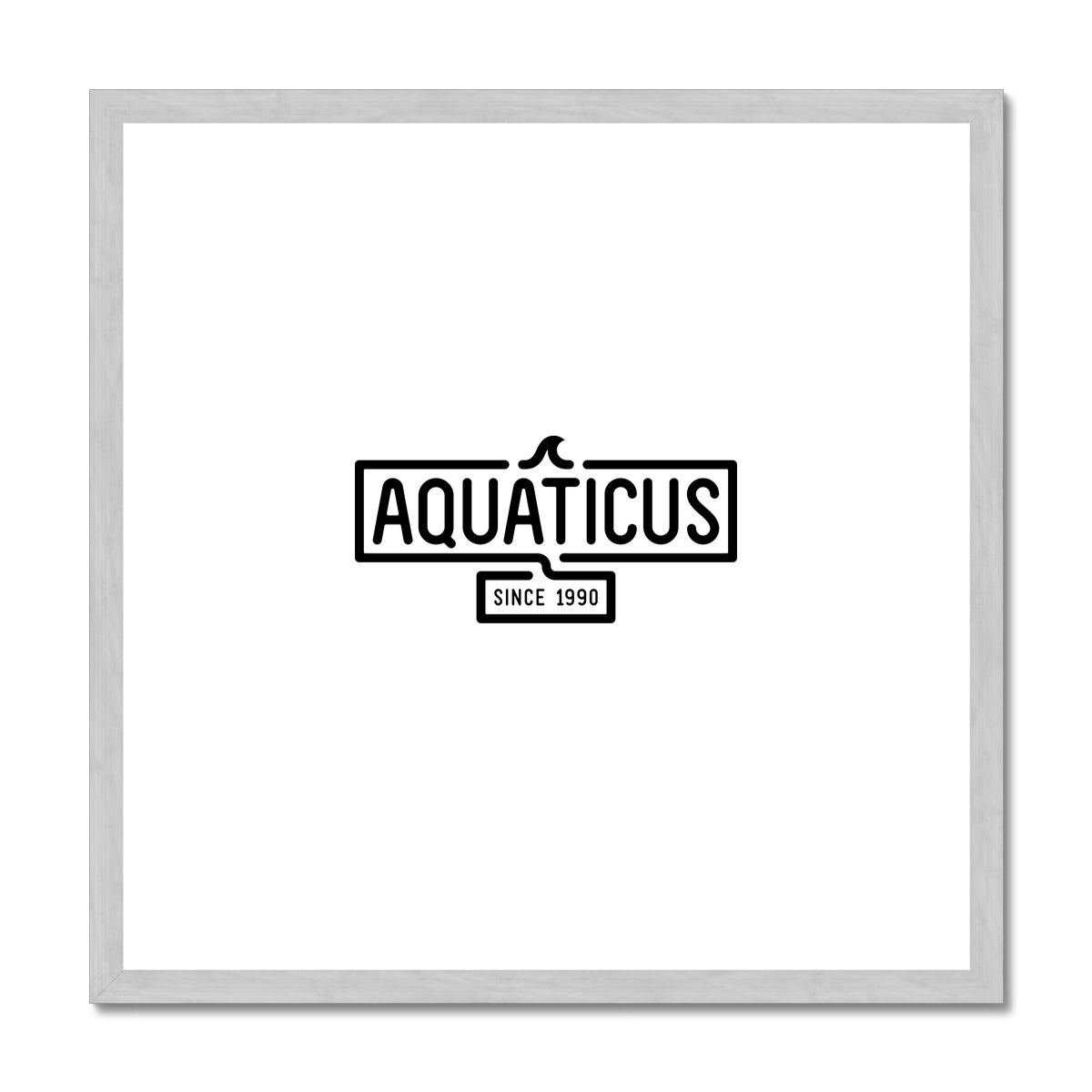 AQUA - 01 - Aquaticus - Antiker gerahmter und montierter Druck