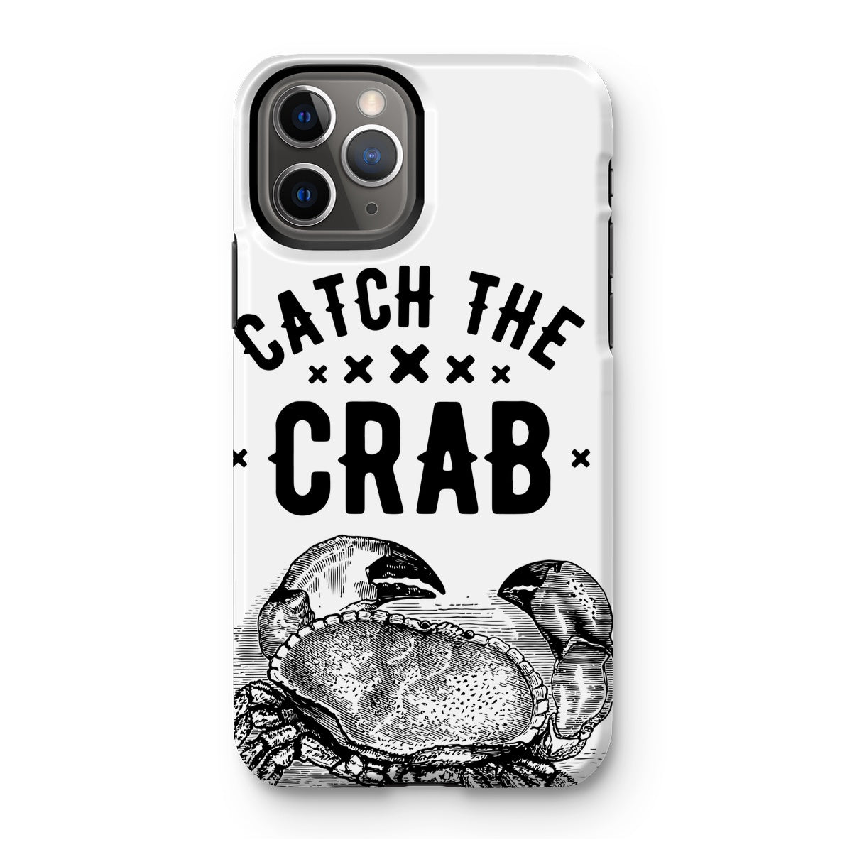 AQUA B&W - 07 - Catch the crab - Tough Phone Case