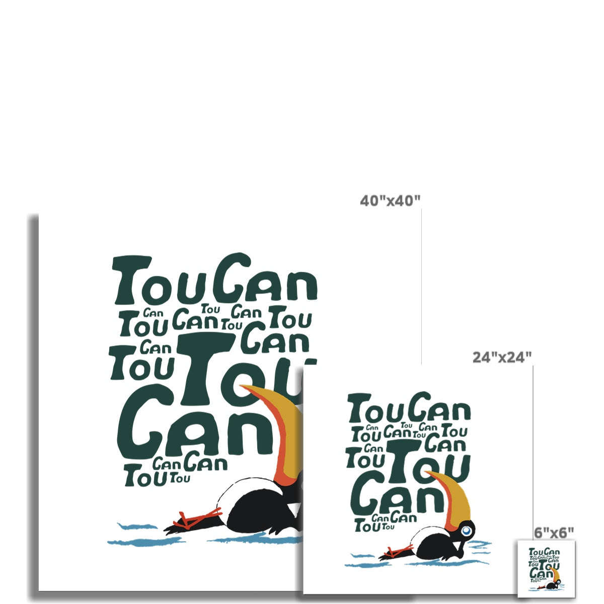 AQUA HMP2 - 09 - Toucan - Wall Art Poster