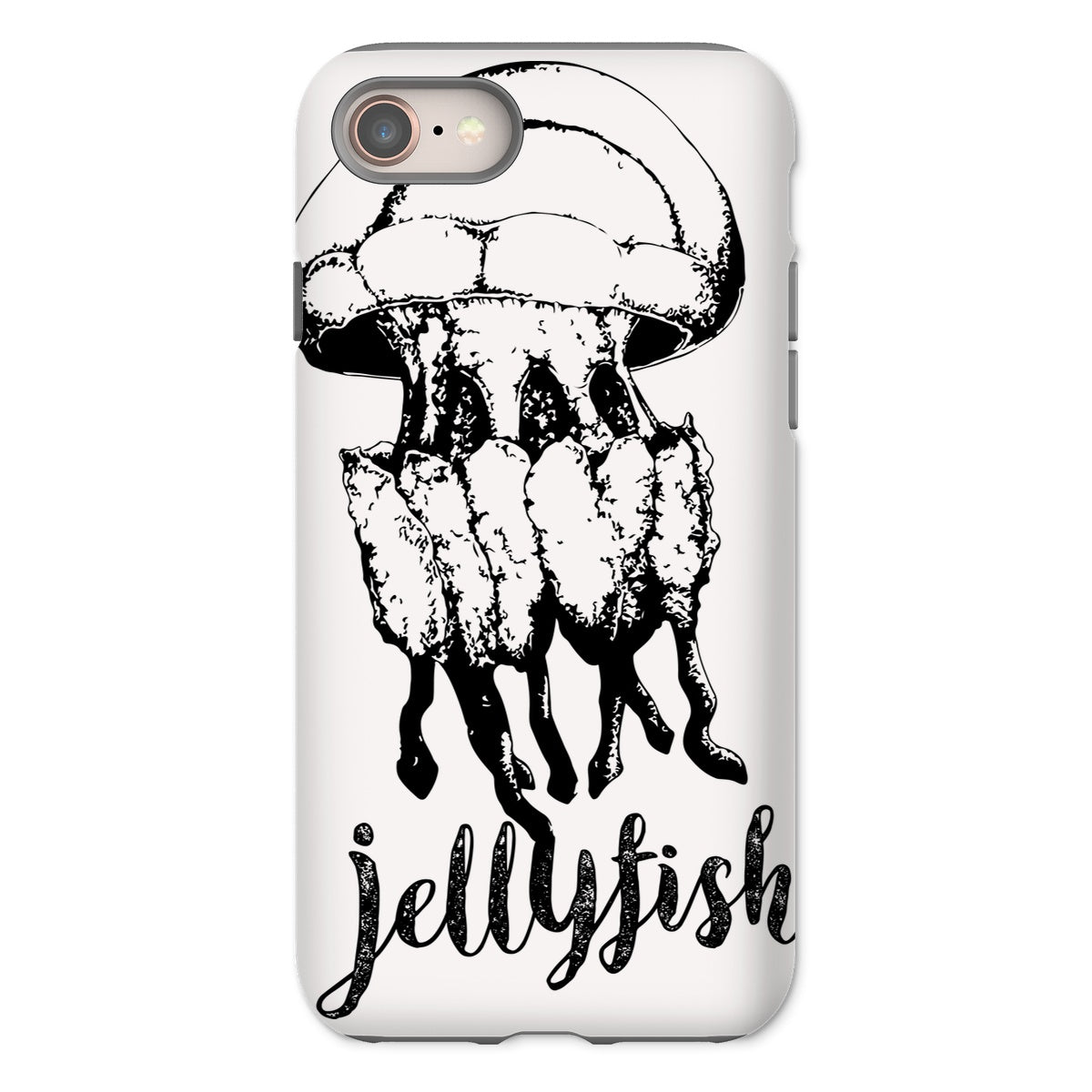 AQUA B&W - 02 - Jellyfish - Tough Phone Case