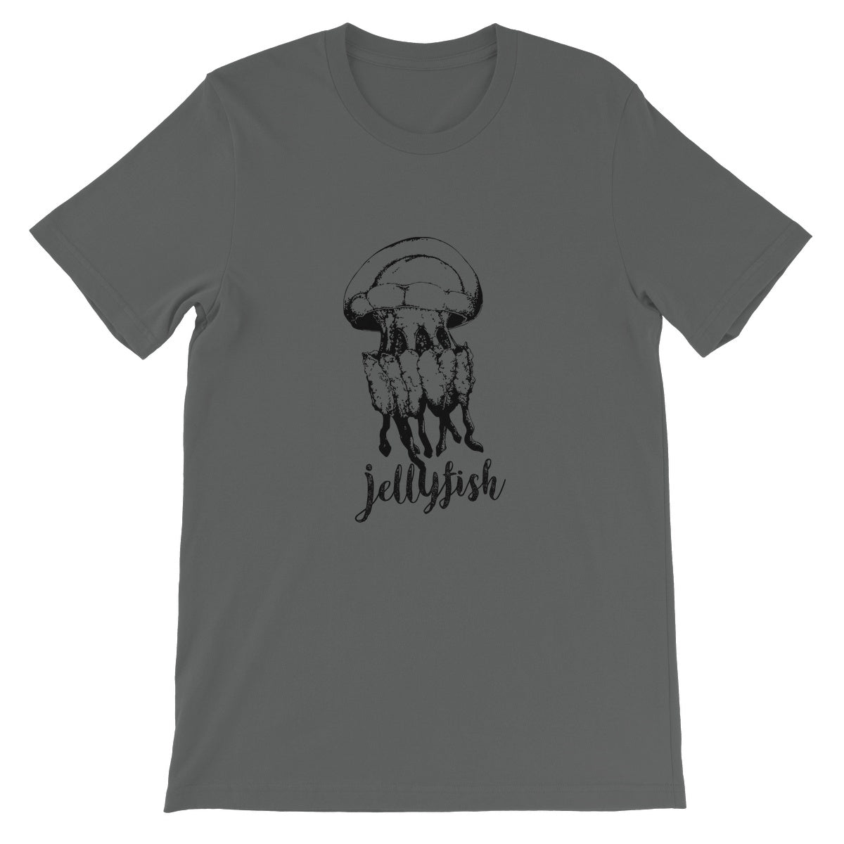 AQUA B&W - 02 - Jellyfish - Unisex Fine Jersey T-Shirt