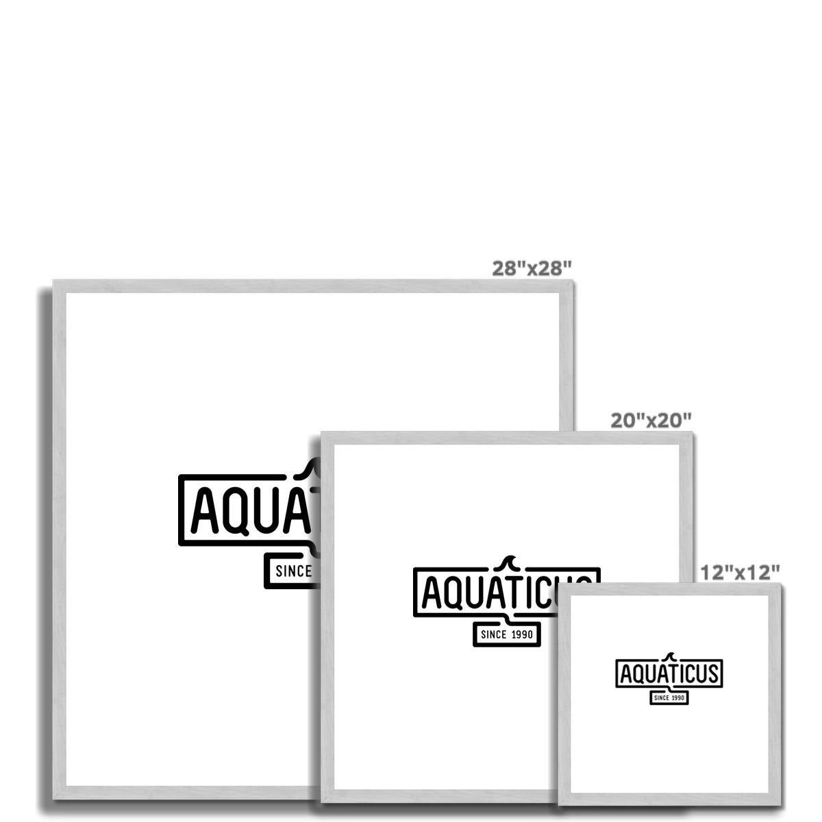 AQUA - 01 - Aquaticus - Antiker gerahmter Druck