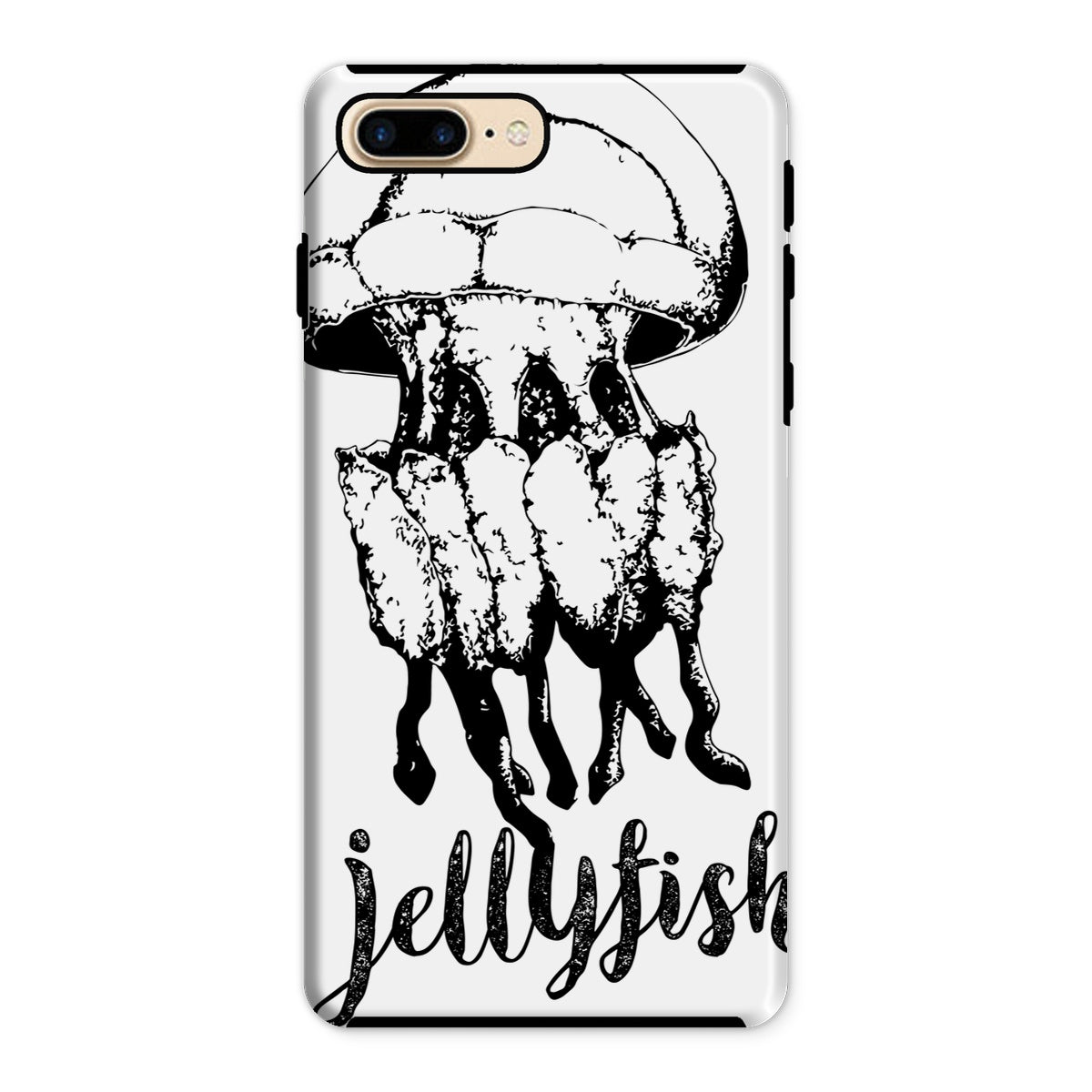 AQUA B&W - 02 - Jellyfish - Tough Phone Case