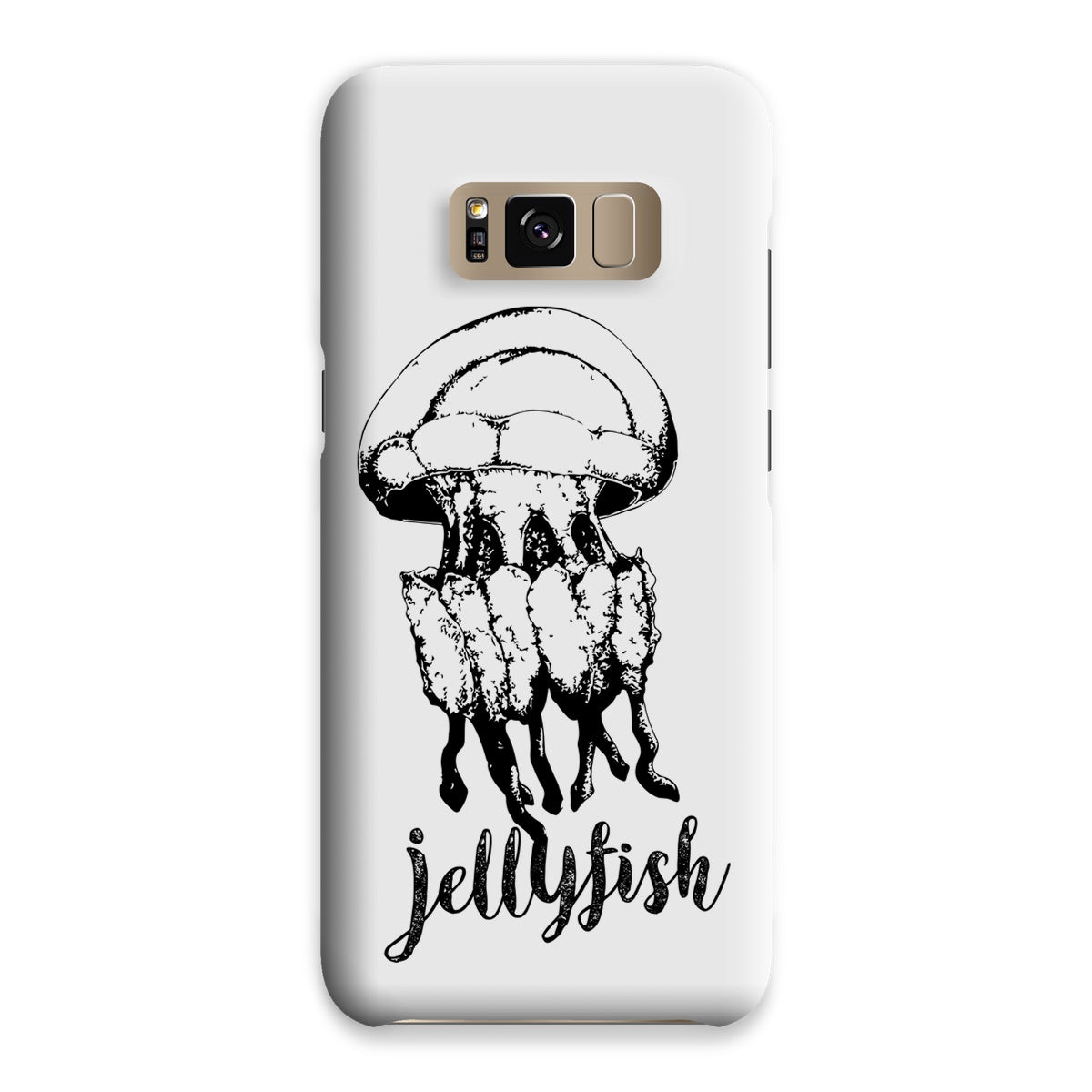 AQUA B&W - 02 - Jellyfish - Snap Phone Case