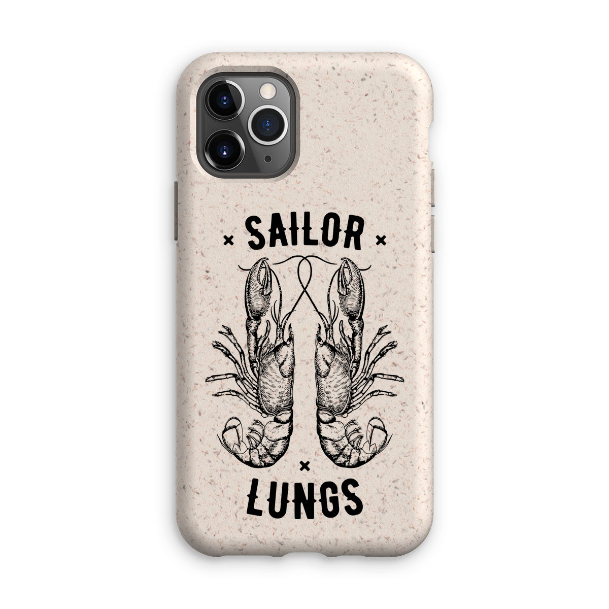 AQUA B&W - 06 - Sailing Lungs - Eco Phone Case