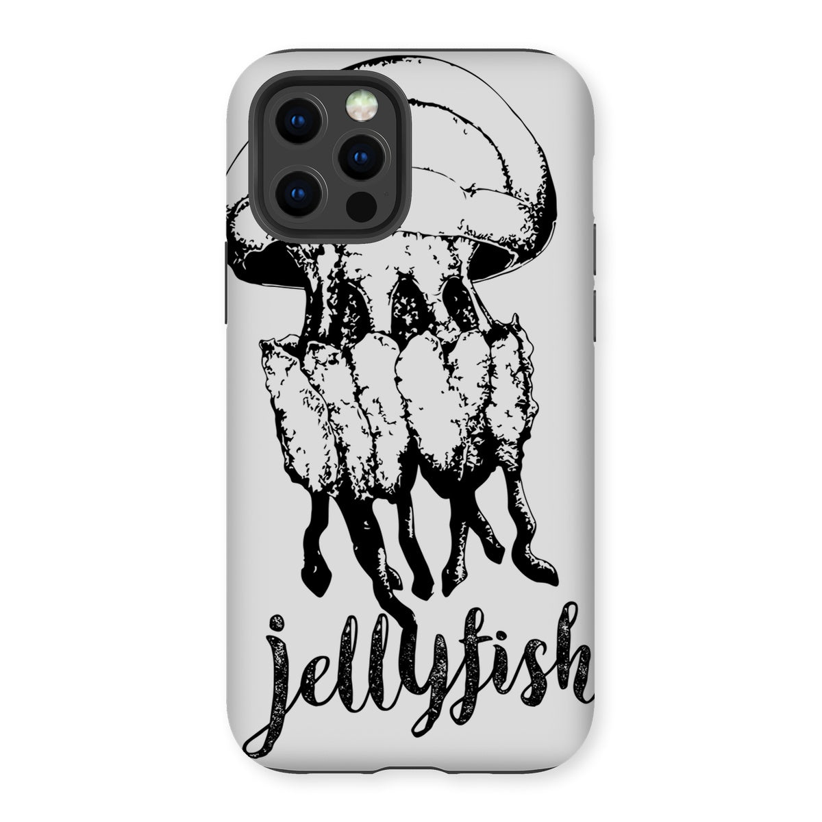 AQUA B&W - 02 - Jellyfish - Tough Phone Case