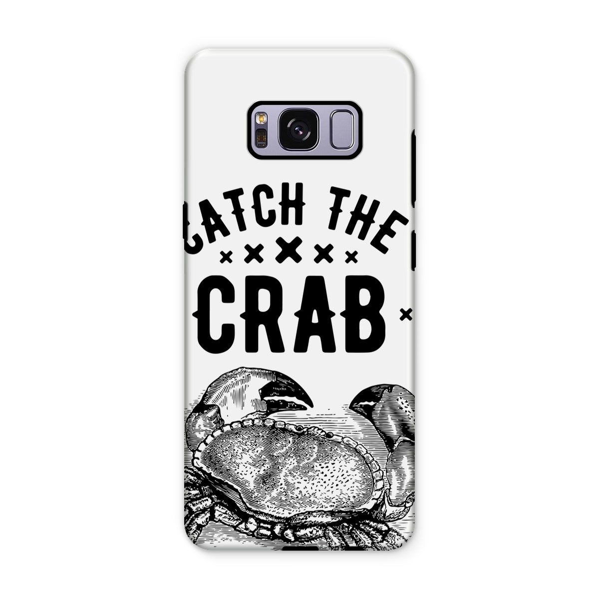 AQUA B&W - 07 - Catch the crab - Tough Phone Case