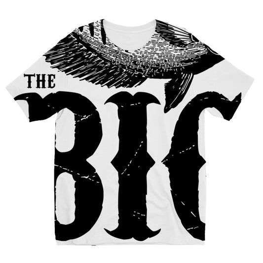 AQUA B&amp;W - 01 - Big Fish - Sublimations-T-Shirt für Kinder