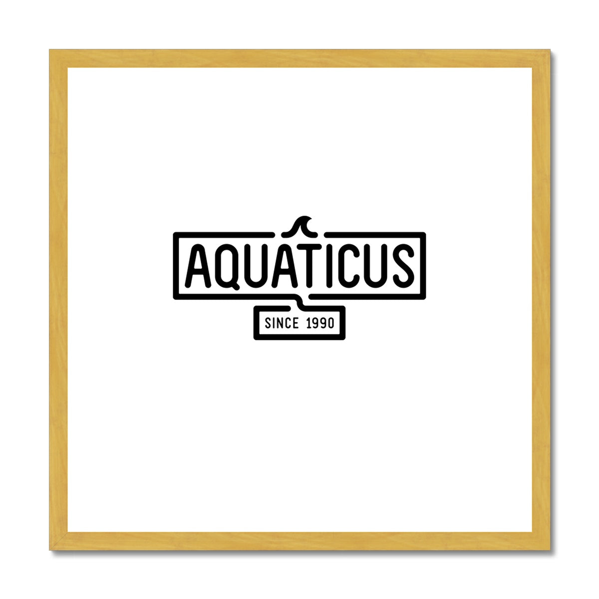 AQUA - 01 - Aquaticus - Antiker gerahmter Druck