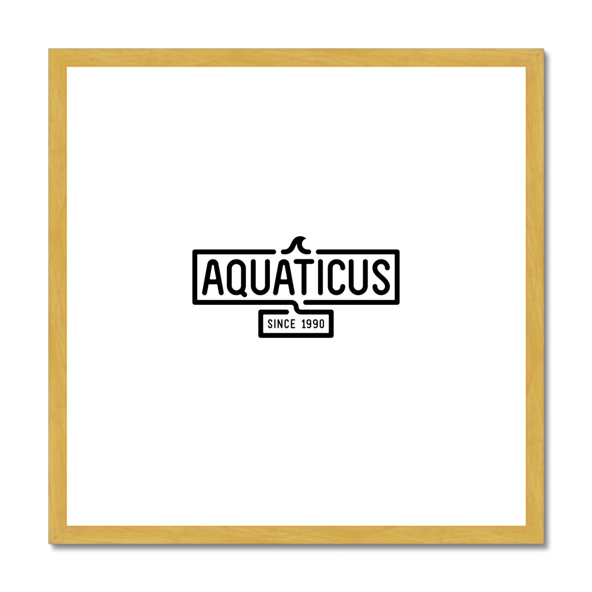 AQUA - 01 - Aquaticus - Antiker gerahmter und montierter Druck