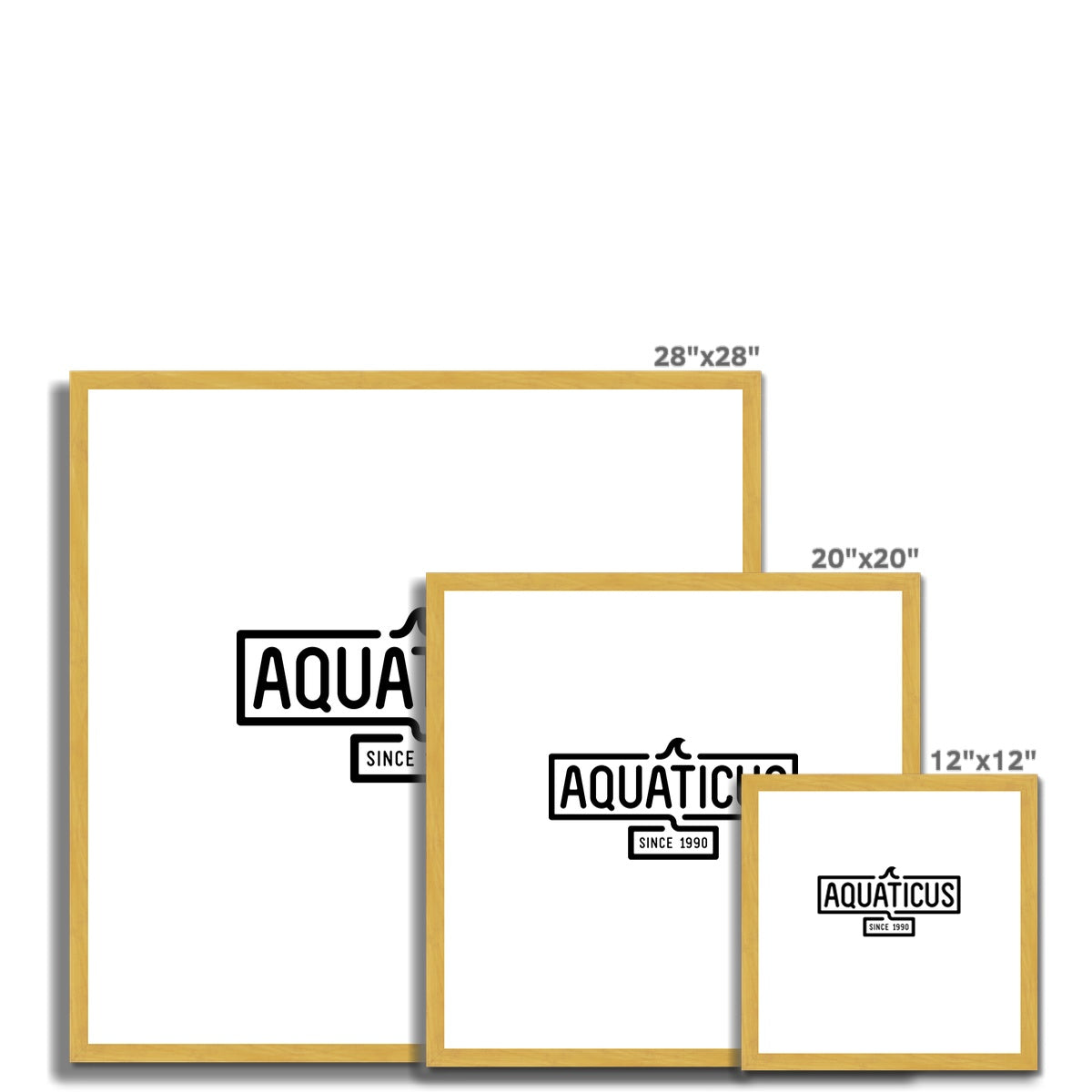 AQUA - 01 - Aquaticus - Antiker gerahmter Druck