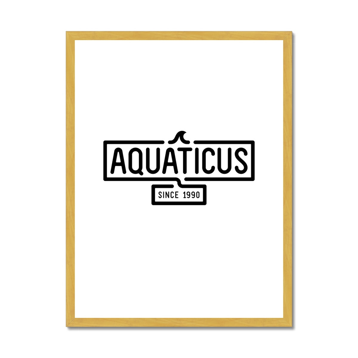 AQUA - 01 - Aquaticus - Antiker gerahmter Druck